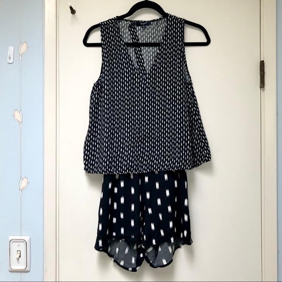 Madewell Ikat Overlay Romper Shorts - Picture 3 of 9